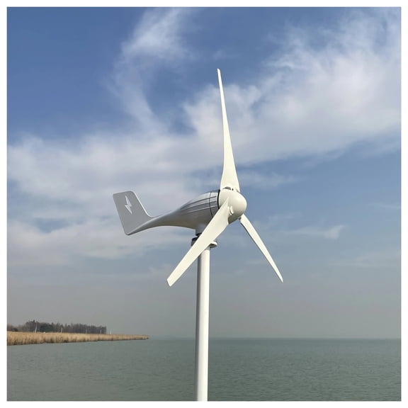 5000W Energy Horizontal Wind Tur-bine Generator MPPT Controller 12v 24v 48v Low Noise Small Windmill - 5 BLADES_48V_5000W