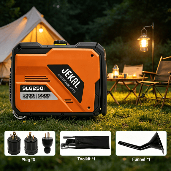5000W Gas Powered Inverter Generator – Portable for Home Use, Camping & RV, EPA Compliant Outdoor Backup Power