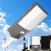 MUCH Outdoor Solar Street Security Light 5000W, Dusk to Dawn, IP67 Waterproof, 1 Pack
