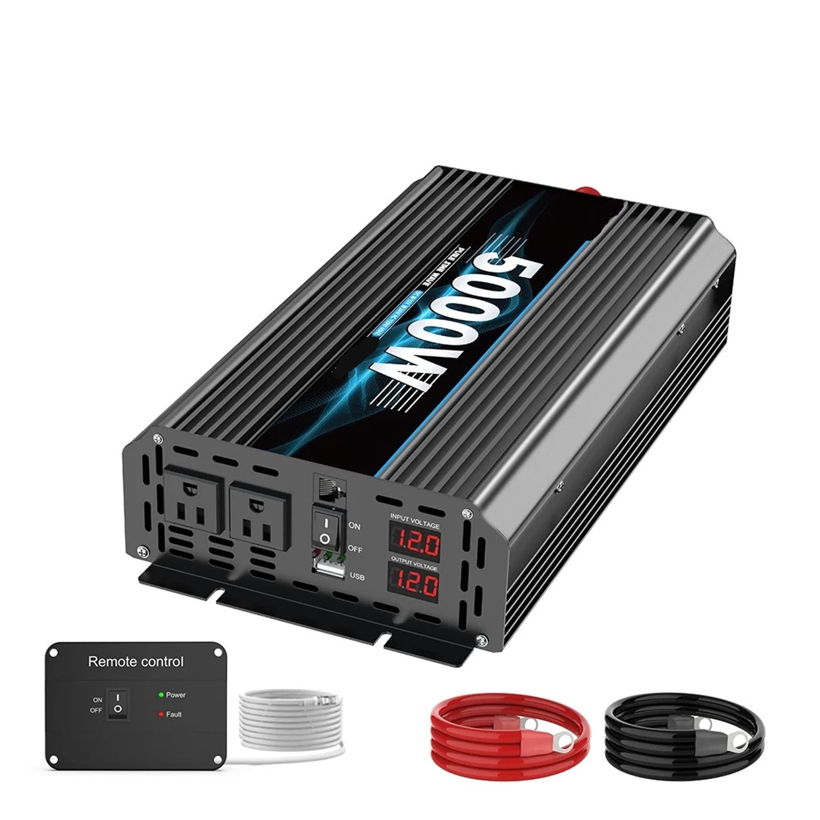 5000W Output Inverter Pure Sine Wave Solar Power System Inversor Converter