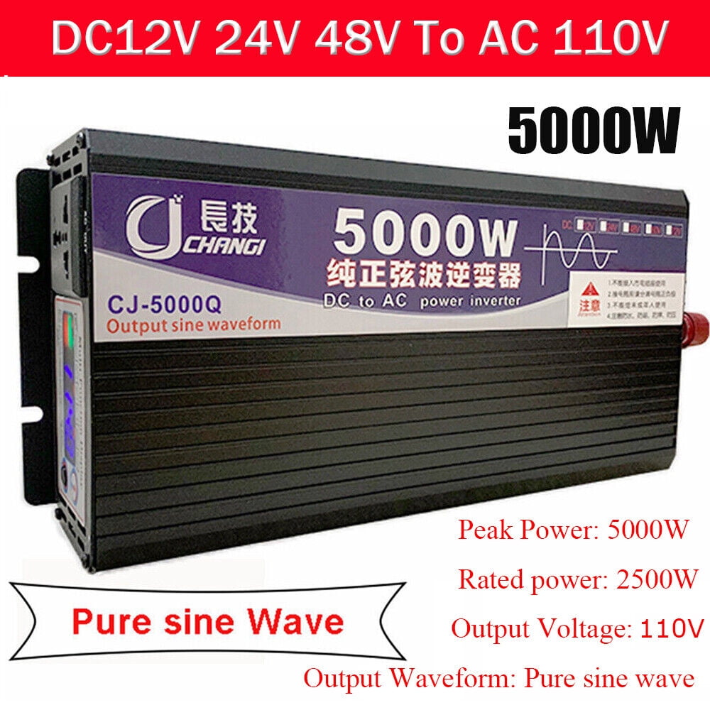 Topchances 12 V 5000W Surge Power Inverter Automatic