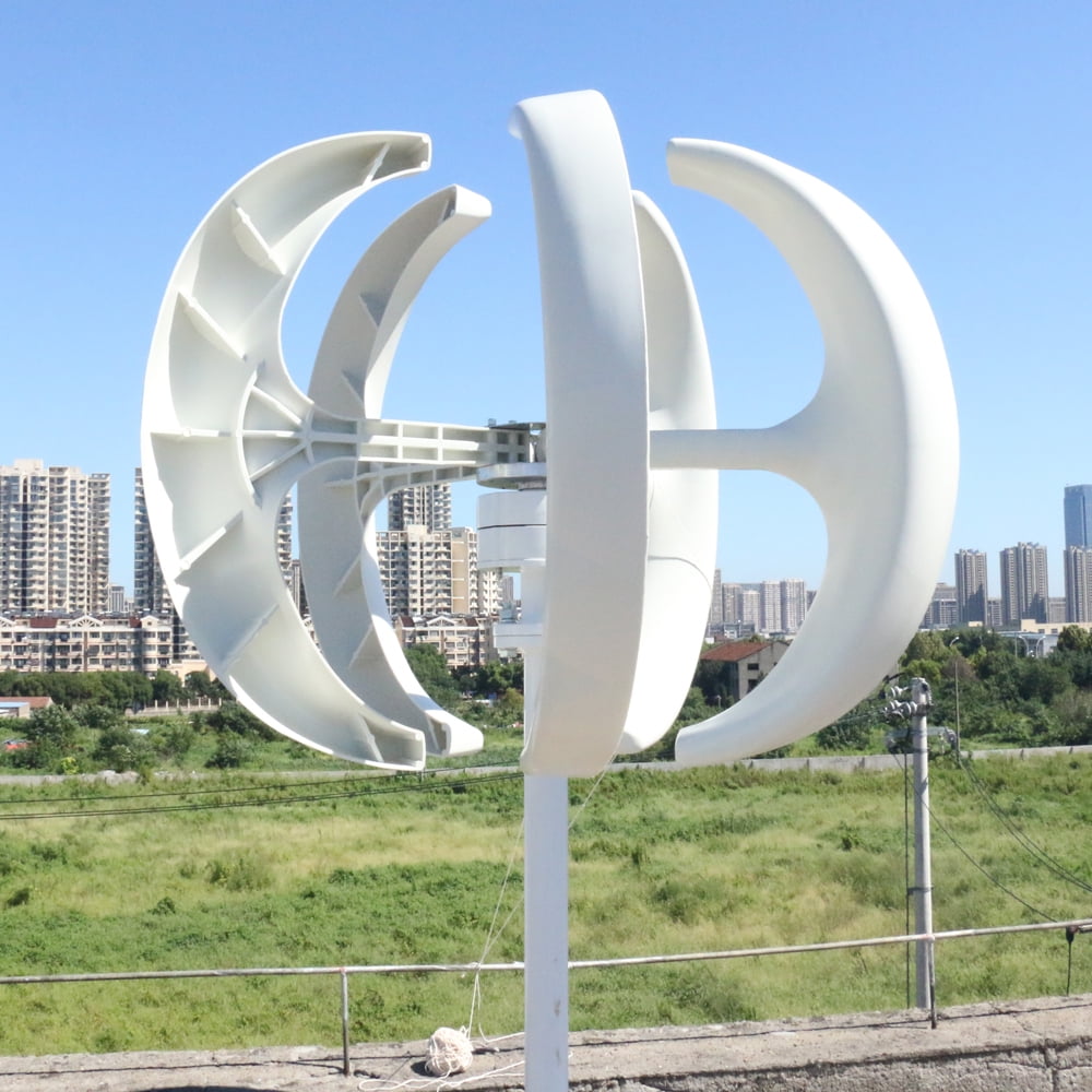 5000W Small Vertical Axis Wind Turbine Generator 5KW 12V 24V 48V With MPPT Low Noise Windmill For Home Farm Wind System ,Optimize Wind Energy Utilization
