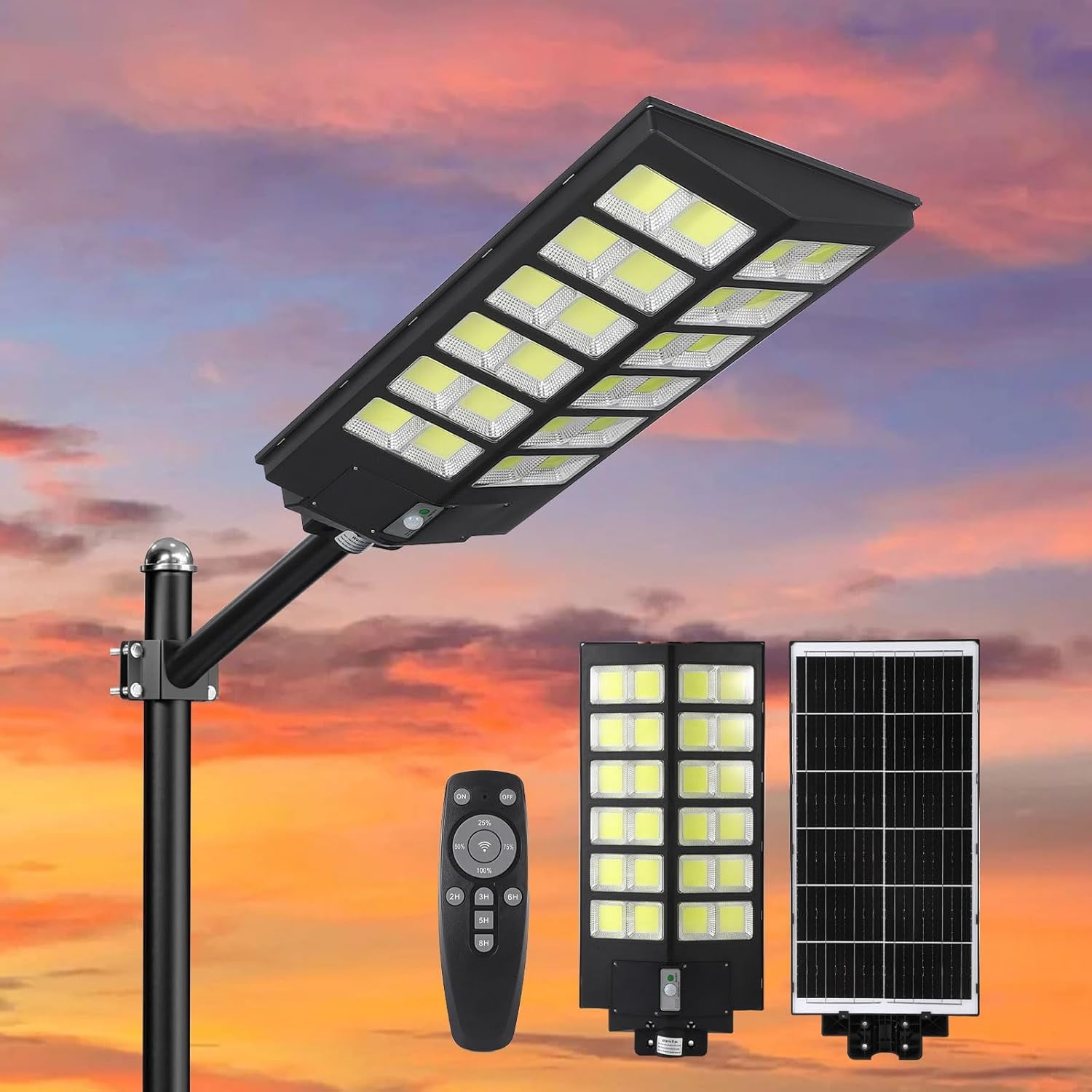 5000w Led 5000W Solar Street Lights Outdoor, Wide Angle Solar Lights Motion ...