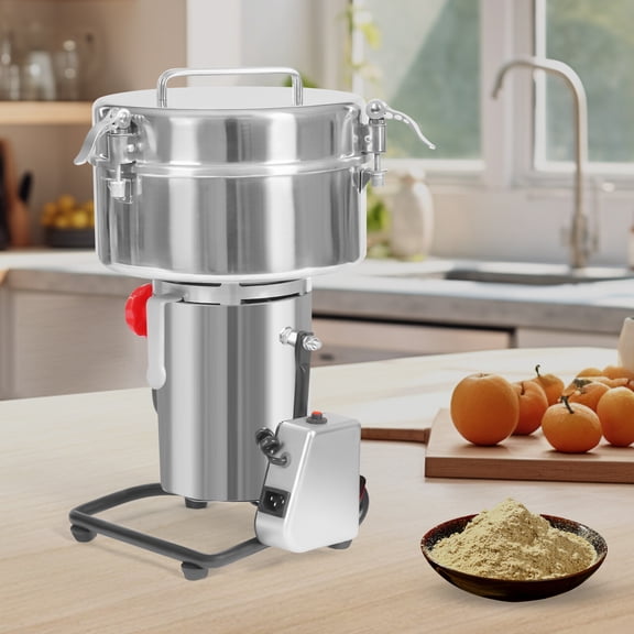 5000W Stainless Steel Electric Grain Grinder - High-Speed 30,000r/min Multi-functional Dry Mill for Herbs, Spices, Coffee & Grain, with Mesh Screen & 180 Tilt Design