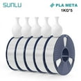 thumbnail image 1 of SUNLU PLA Meta Filament Bundle, PLA 3D Printer Filament 1.75mm, Neatly Wound Filament, 1kg per Spool, 5kg White, 1 of 6
