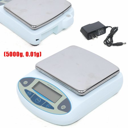 5000g x 0.01g High Precision Scale Digital Lab Analytical Balance with Charger