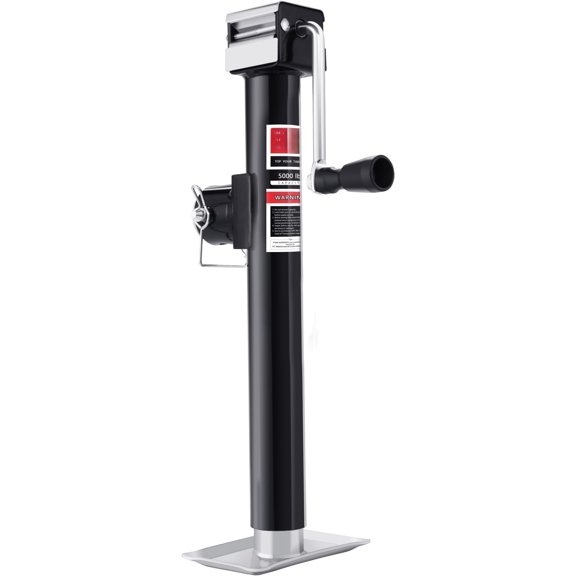 5000lbs Weld Pipe Mount Swivel Trailer Jack, 15" Vertical Travel Trailer Tongue Jack for Boat , Pop-up Camper, Small Travel