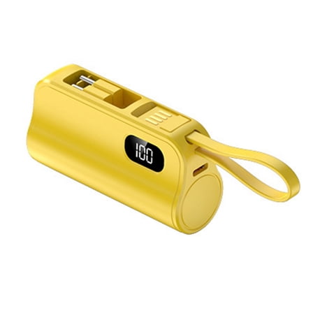 5000mAh 10W Capsules Charger Power Banks with Concealed Stand and Cable