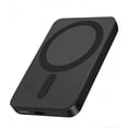 thumbnail image 1 of Hendoct 5000mAh Magnetic Wireless Portable Charger Power Bank Compatible with iPhone 15/14/13/12 Series, Black, 1 of 10