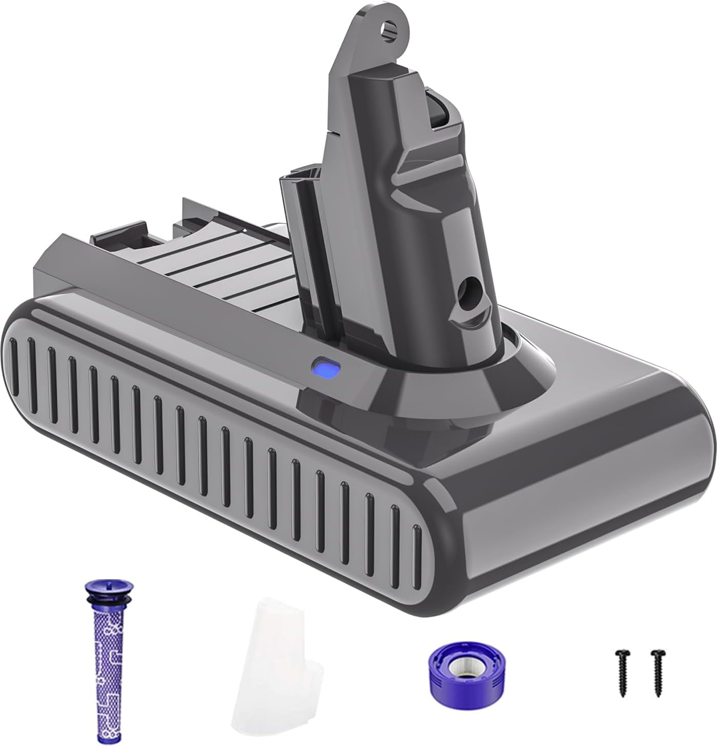 5000mAh 21.6V V6 Battery Replacement for Dyson V6 Compatible with SV03 SV04 SV09 DC58 DC59 CE Certified Walmart