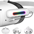 thumbnail image 1 of 5000mAh Battery Pack for Meta Quest 2/3/3s, Extended Power with Multi-Colors RGB Lights, Lightweight and Portable VR Extend Power Accessories for Extra 2-4H Playtime, 1 of 9