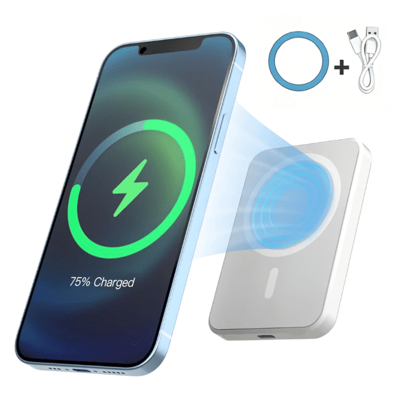 5000mAh Compact Wireless Portable Charger, Ultra Slim Power Bank Fast Charging For Smartphones,