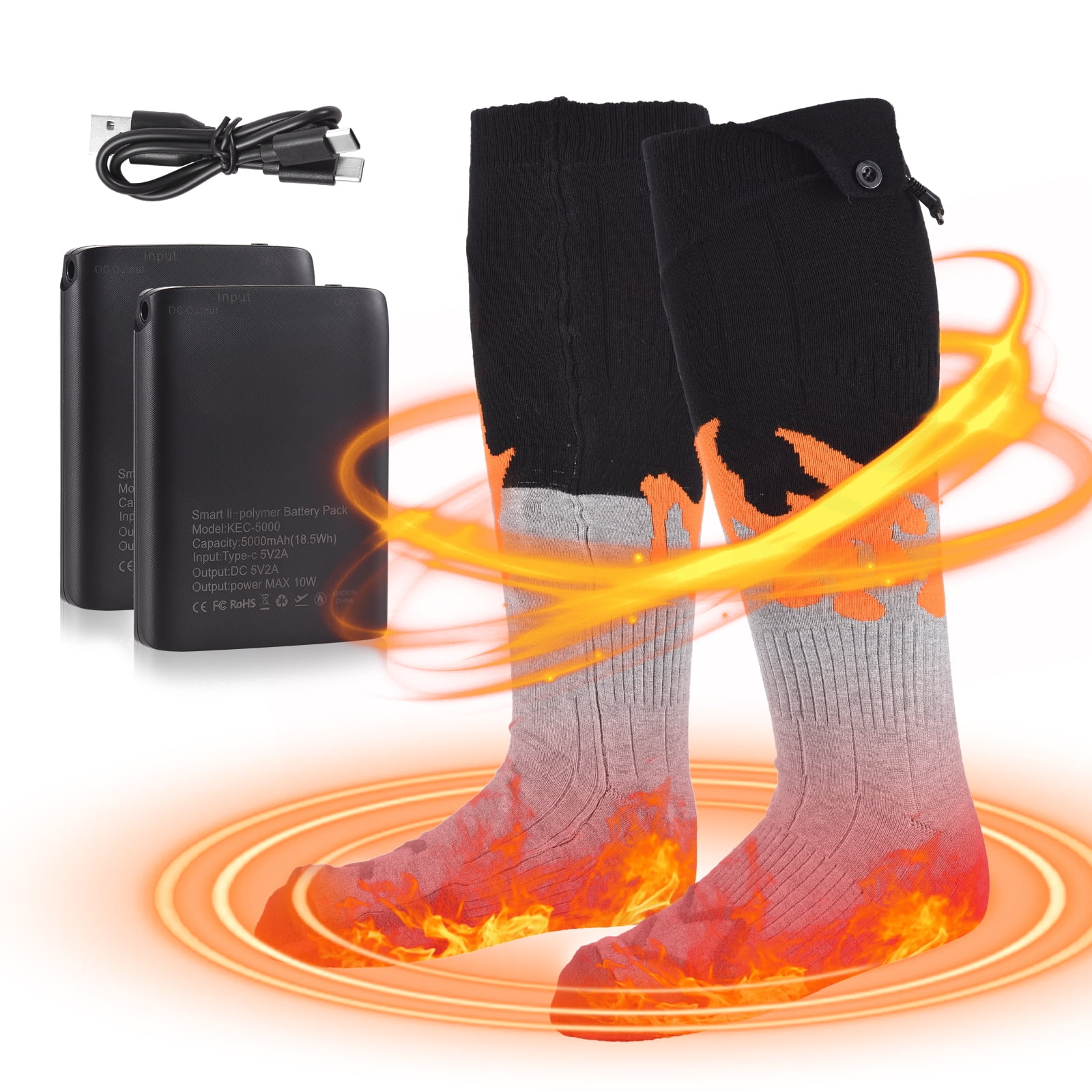 Rechargeable Heated Socks for Skiing - SAVIOR Heat – Savior Heat Official®  Store