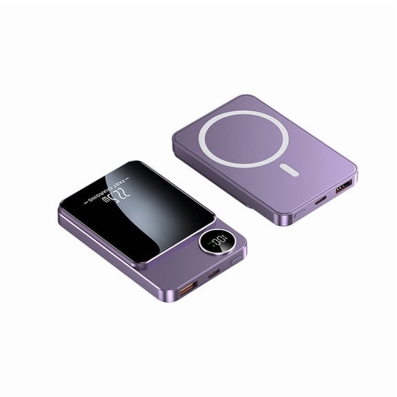 5000mAh Magnetic Wireless Charger Slim Portable Charging Pad Stand For Smart Devices
