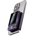 thumbnail image 1 of Power Bank,5000mAh 22.5W Fast Charging Magnetic Wireless Portable Charger with LED Power Display Compatible with iPhone 8 and Above Series,2in1,Purple, 1 of 12