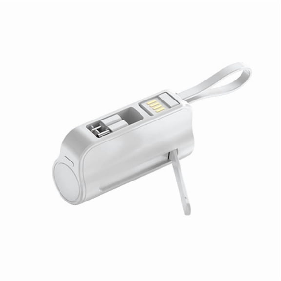 5000mAh Mini Capsules Power Banks Featuring Builts In USB Cable and Stand for Fast Charging
