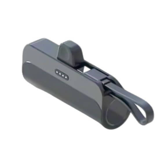 5000mAh Mini Capsules Powerbank Portable Pocket Charging Bank Built In Cable