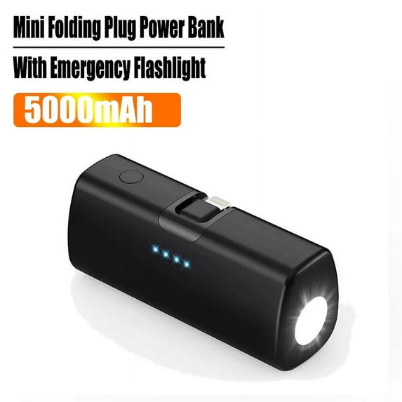 5000mAh Portable Power Bank with Torch Pocket Power Bank 5000mah with Flashlight Portable Power Bank Portable Mini Charger