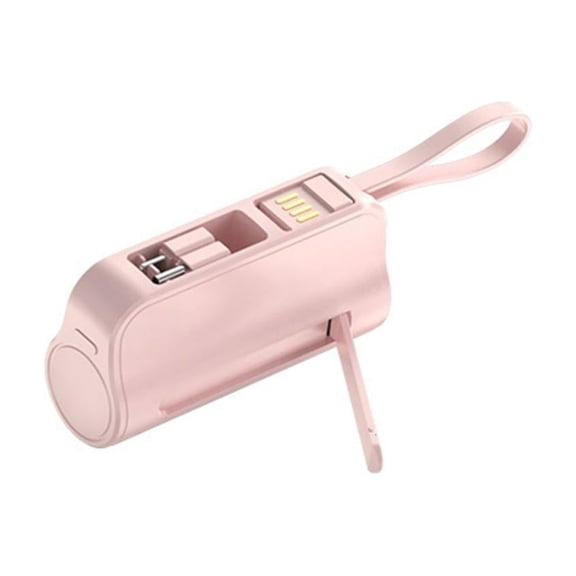 5000mAh Power Banks with Self Contained Stand and USB Plug Cable for Fast Charging