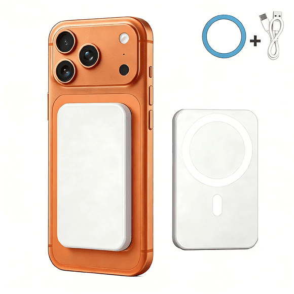 5000mAh portable charger, WirelessPortable Charger, Fast Charging MagSafe Battery Pack ForiPhone 17/16/15/14/13/12/Plus/Pro Max, Compact DeviceSmartphone Chargeable