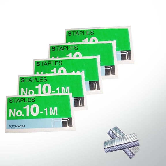 5000pcs No.10 Staples, for Max HD-10D and Other Mini Stapler Using No.10 Staples. Silver