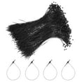thumbnail image 1 of 5000pcs Plastic Tag Ties Fastener 9 Inch Security Loop Tie Pins Hang Tags Snap Lock for Clothing Price Tag, Black, 1 of 5