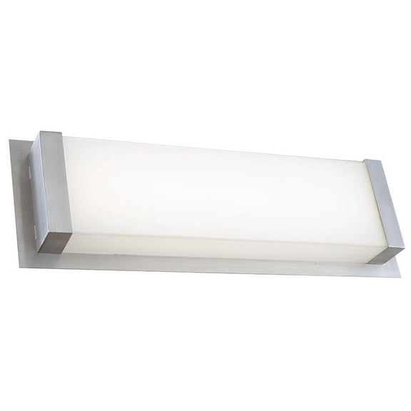 50015ODW-316STS-Atom-Abra Lighting-Atom - 18W 1 LED Wal Mount-18.1 Inches Tall and 5.9 Inches Wide