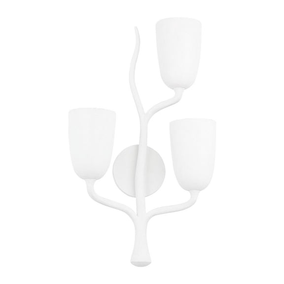 Open Box 5003-R-WP-Hudson Valley Lighting-Vine - 3 Light Wall Sconce-White Finish