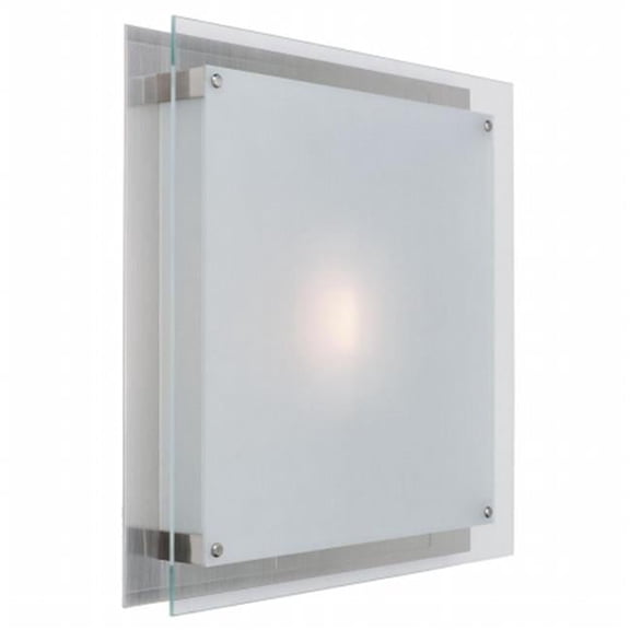 50032-BS-FST Vision 2 Light Wall Fixture or Flush-Mount - Brushed Steel