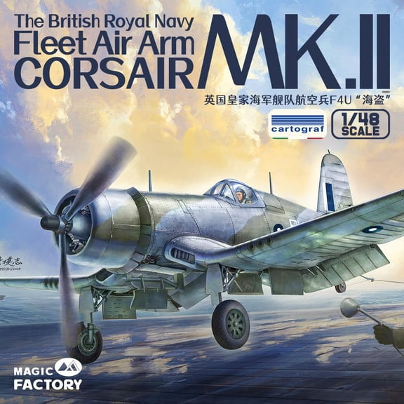 5004 1/48 Scale British Royal Navy Fleet Air Arm Corsair Mk.II Aircraft Model Kit MAGIC FACTORY Model