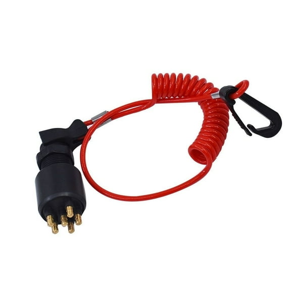 5005801 Ignition Key Switch with Lanyard Fit for Johnson Evinrude Boat OMC BRP Outboard Motor
