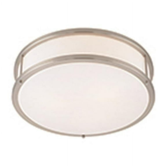 50080LEDD-BS/OPL-Access Lighting-Conga - 16 Inch 15W 1 LED Flush Mount Brushed Steel Finish with
