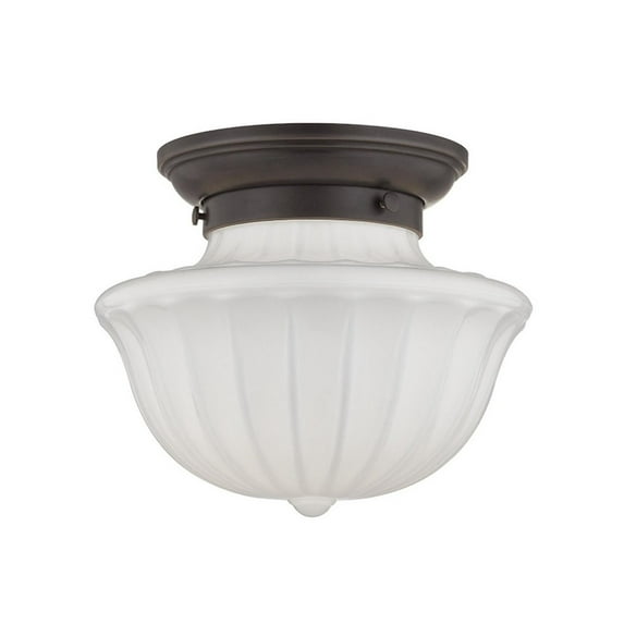 5009F-OB-Hudson Valley Lighting-Dutchess - One Light Small Flush Mount - 9 Inches Wide by 7.5 Inches High-Old Bronze Finish