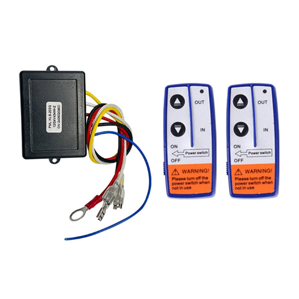 500A 12V Winch Solenoid Relays Contactor Set With Remote Control For ...