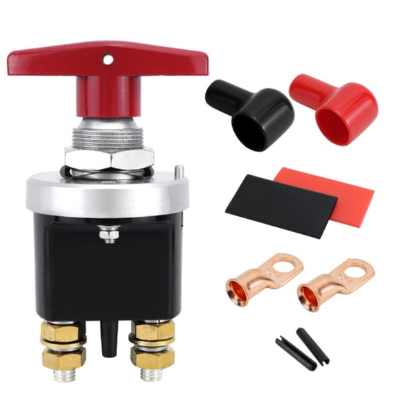 500A Battery Isolator Switch with Lock-Out Plate for Car Truck RV Boat Tractor