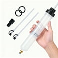 thumbnail image 1 of 500CC Fluid Extractor, Multi-Purpose Oil Syringe, Oil Suction Pump, Manual Extraction and Filling Pump, Automotive Oil Syringe(17.6 Oz./0.45 Qt./500 CC), 1 of 6