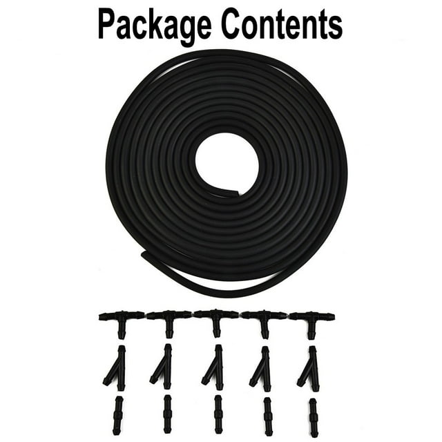 500Cm Windscreen Wiper Washer Jet Tube Pipe Hose Connector for Nozzle