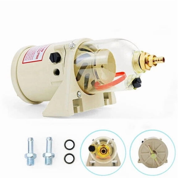 500FH Universal Fuel Filter Kit for Diesel Engines, 30 Micron, M14x1.5, Includes Hardware, 1-Pack