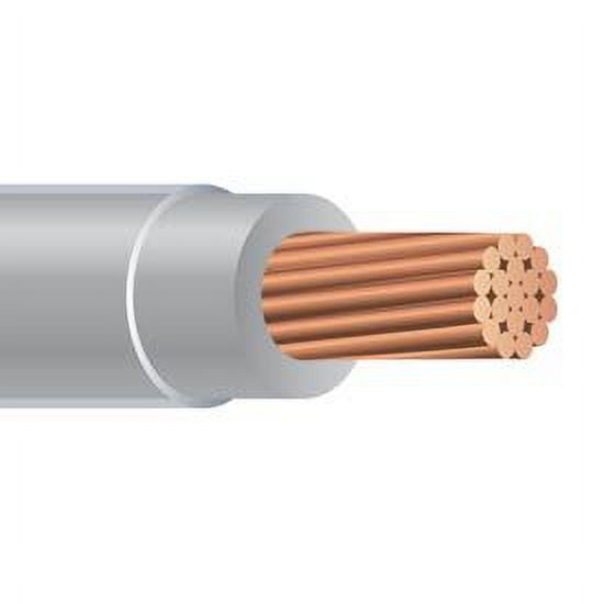 500FT 10 AWG THHN Solid Copper Building Wire 600V Gray
