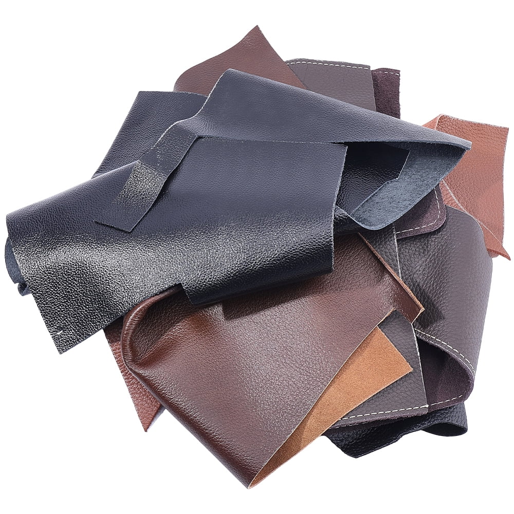 500G Cowhide Leather Fabric DIY Craft Garment Accessories Mixed Color 1.5mm