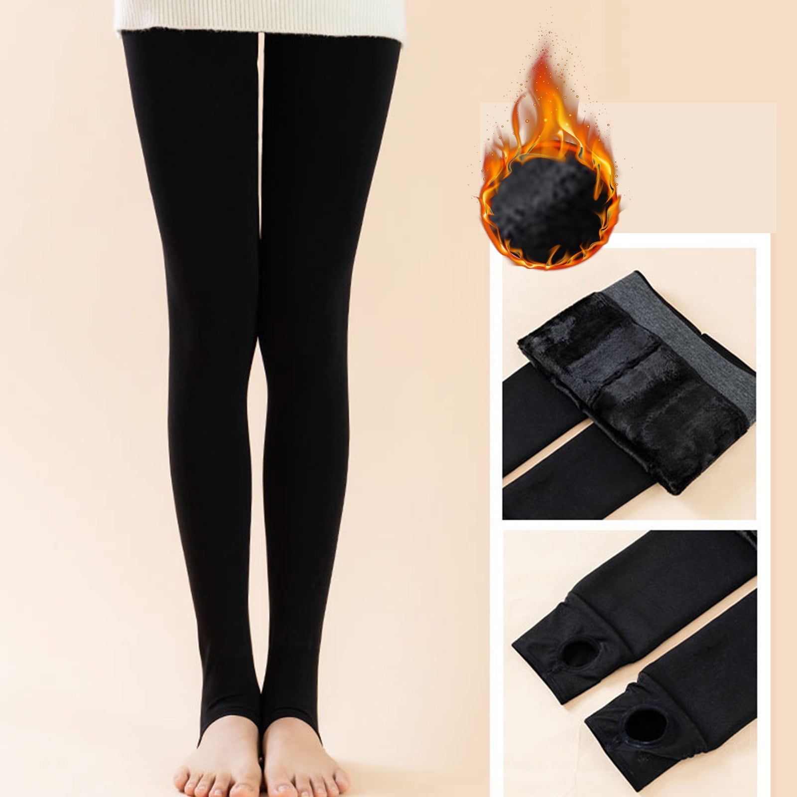 500G Women's Extra Thick Leggings Tights Bare Leg Artifact Women's Nude  Skin Color Warm Thick Tights Fall/winter One-piece Pants With Velvet  Leggings