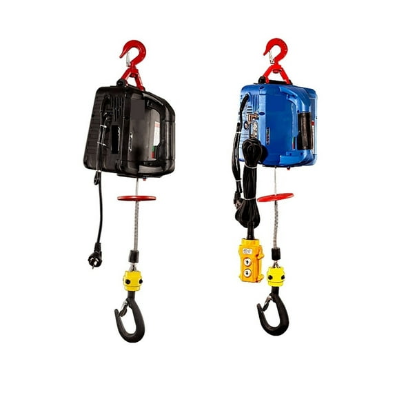 500KG 7.6M Three In Portable Electric Winch Hand Traction Block Steel Wire Rope Lifting Hoist ,Outstanding Load Capacity