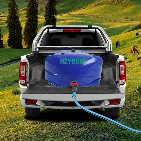 500L/130G Foldable Water Bladder Storage Container for Outdoor Use