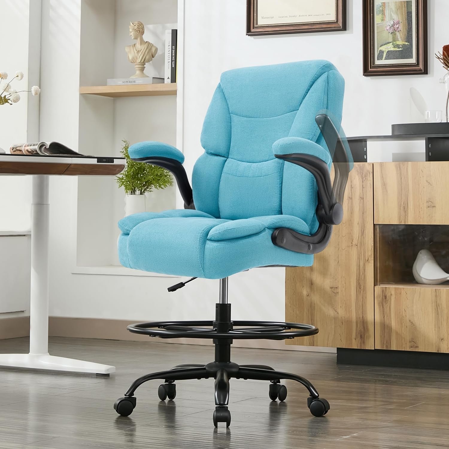 Office Chair With Flip Up Armsnull