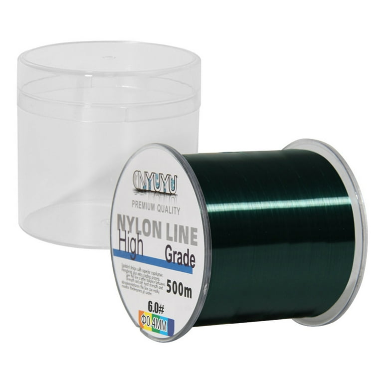 500M Braided Fishing Line Abrasion Resistant Nylon Line (6.0 Dark Green) 