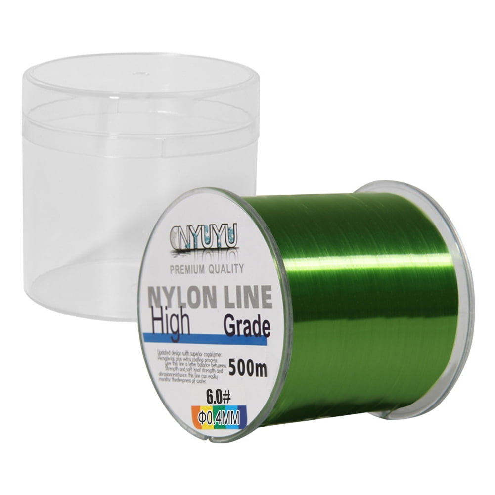 500M Braided Fishing Line Abrasion Resistant Nylon Line (6.0 Green