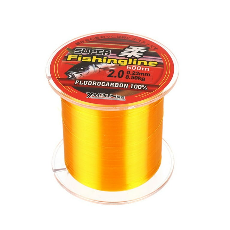 500M Nylon Fishing Line Fluorocarbon Coated Monofilament Fishing Leader  Line Carp Fishing Wire Fishing Accessories Golden