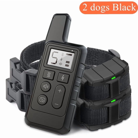 THREE TREE Remote Controlled Choke Collar with Electric Shock Mode for All Sizes Dogs, Dogs, Black