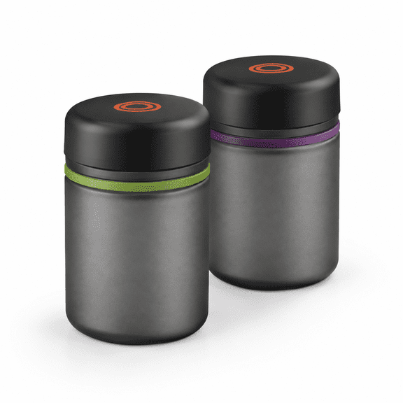 500ML - 2 Pack UV Resistant Frosted Glass Food Storage Jars with Airtight Lids