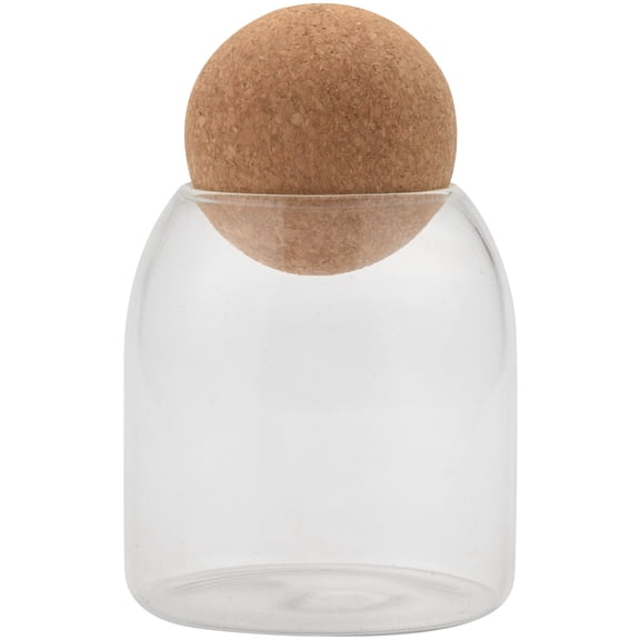 500ML Ball Cork Lead-Free Glass Jar with Lid Bottle Storage Tank Sealed Tea Cans Cereals Transparent Jars